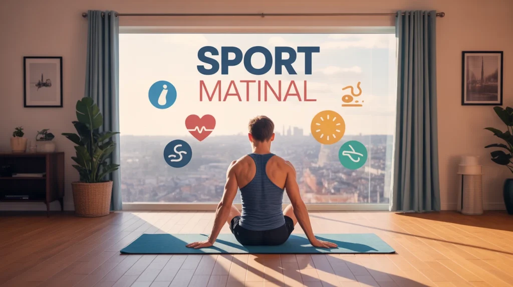 Sport matinale étirement matin lumière