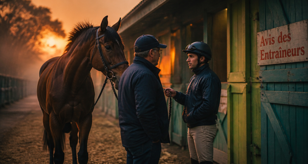 Avis des entraineurs discussion entraîneur jockey cheval