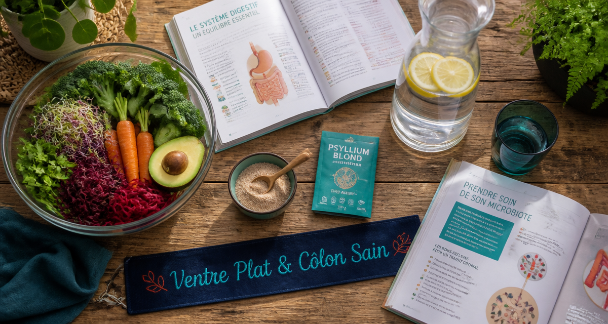 nettoyage du côlon et perte de poids, légumes, fibres, eau citron