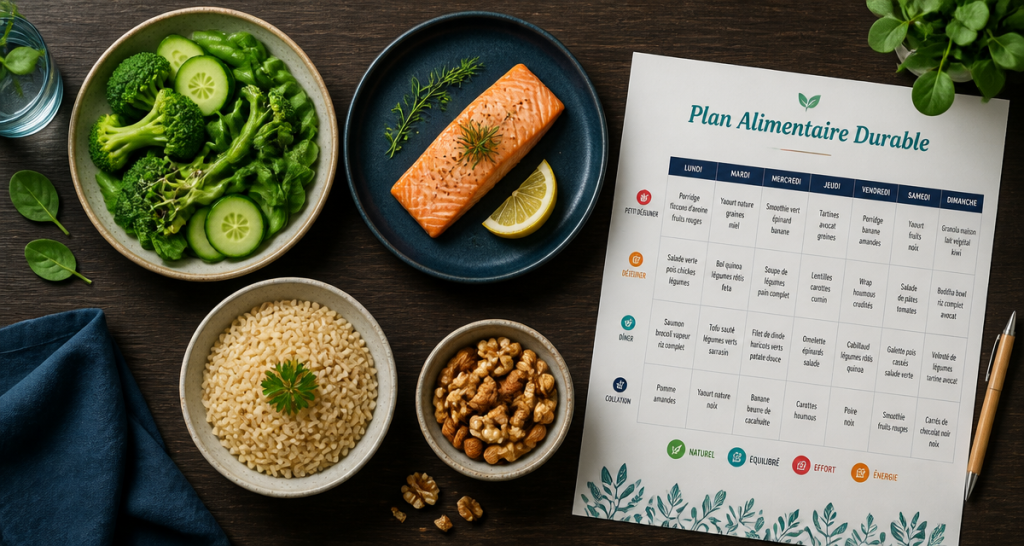 plan alimentaire pour perte de poids assiettes équilibrées