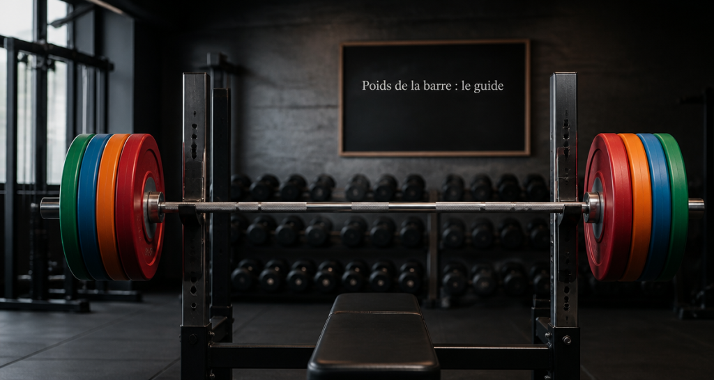 poids de la barre de musculation sur banc en salle