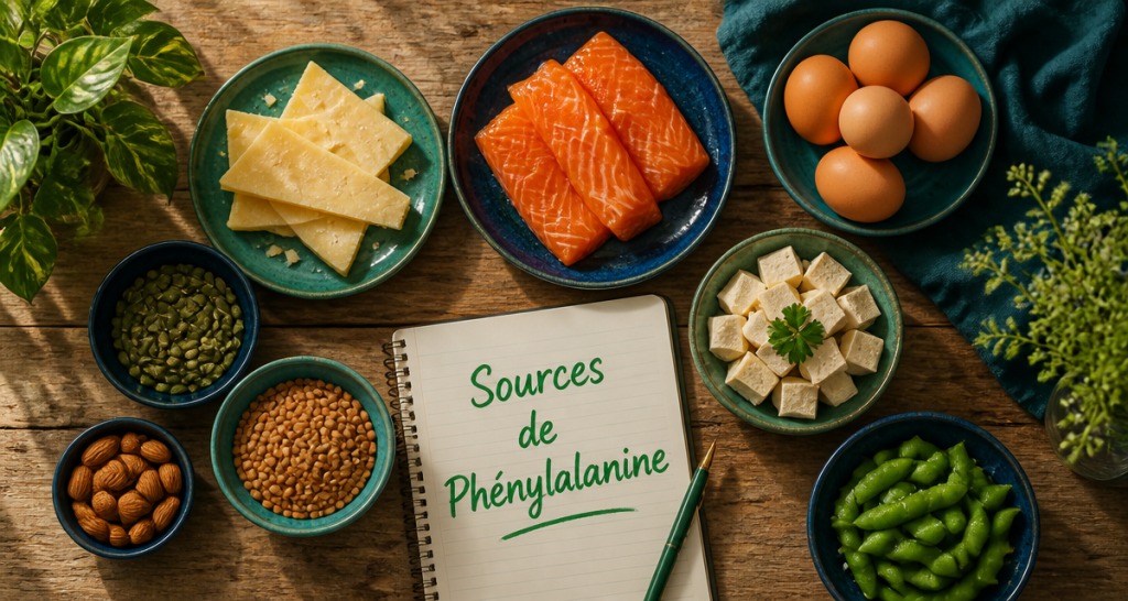 aliments riches en phenylalanine fromages poisson oeufs legumes
