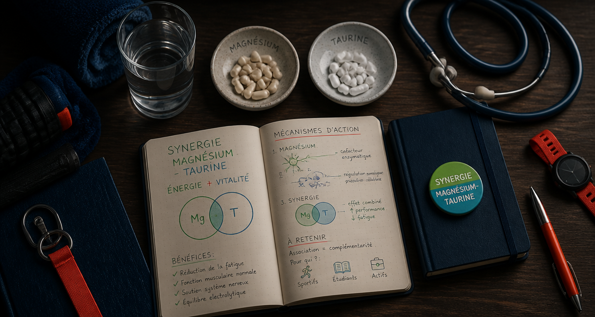 magnesium et taurine effets secondaires gélules et accessoires sur bureau