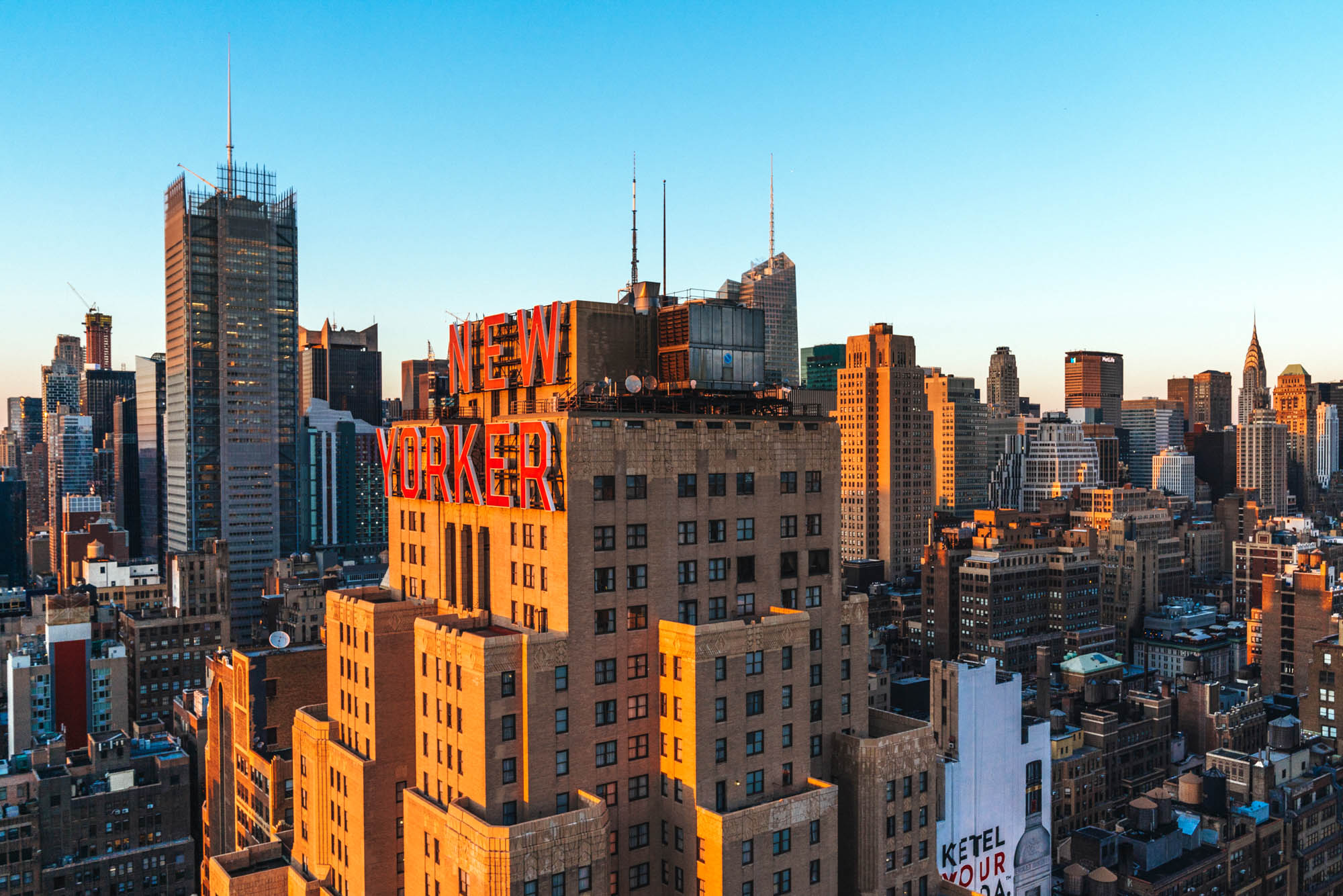The Manhattan, NYC skyline.