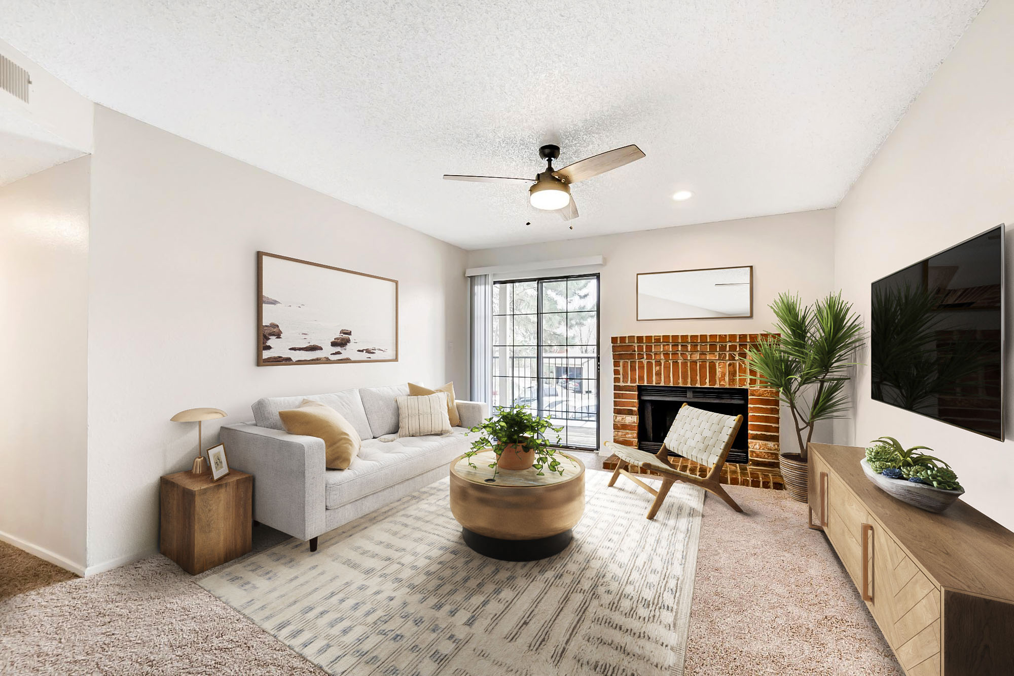 A living space at Canyon Chase apartments in Westminster, CO.