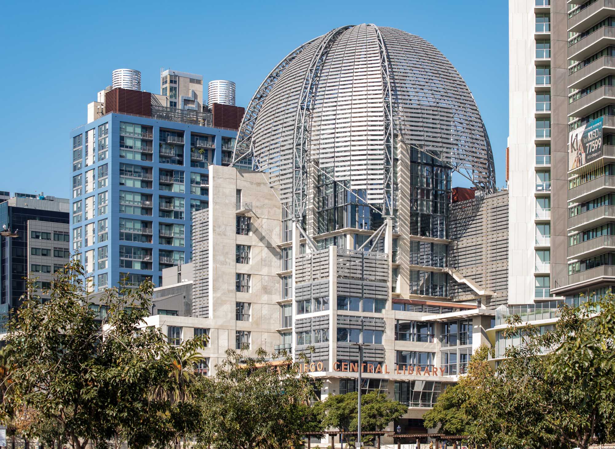 The East Village Library in The Merian apartments's San Diego neighborhood.