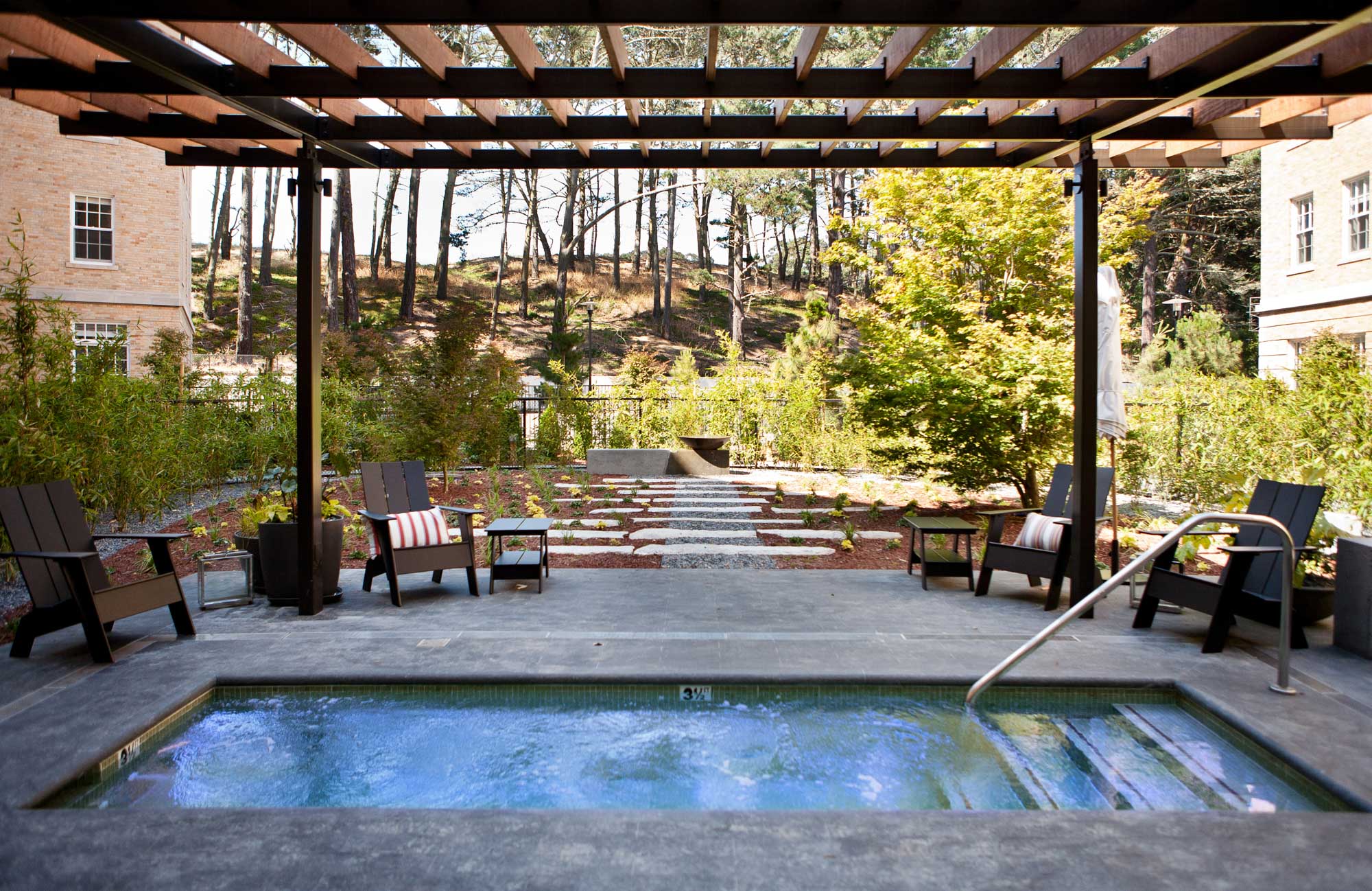 The spa at the Presidio Landmark apartments in San Francisco, CA.