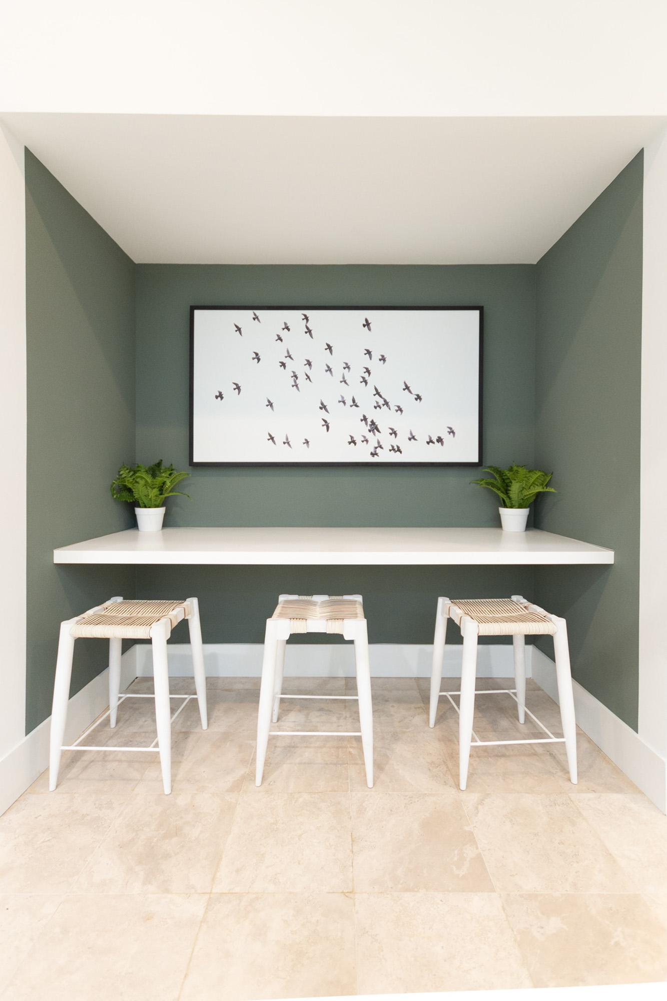 The workspace at Solano at Miramar apartments in Miramar, FL.