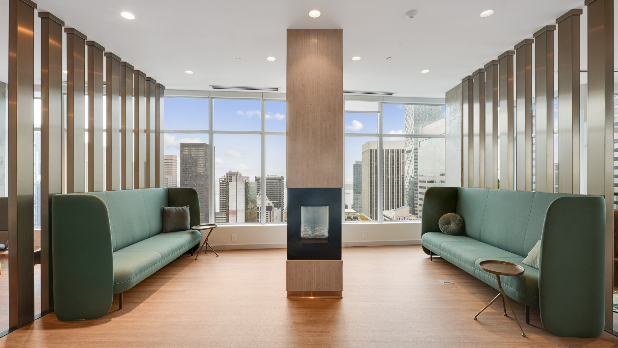 The sky lounge at Cielo apartments in downtown Seattle.