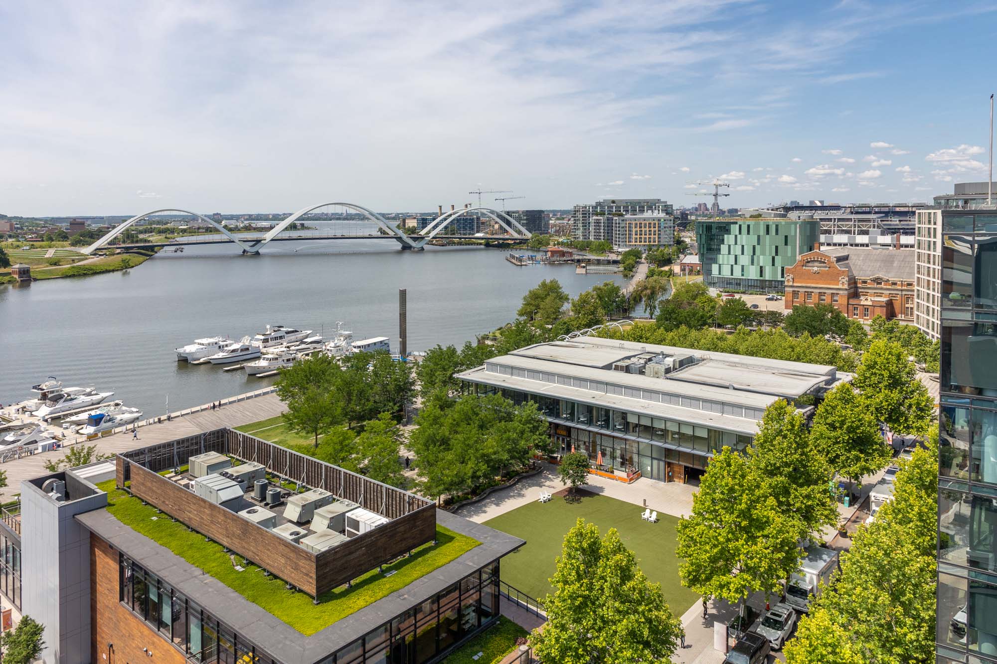 An image of Vela apartments neighborhood, The Yards, in Washington, DC.