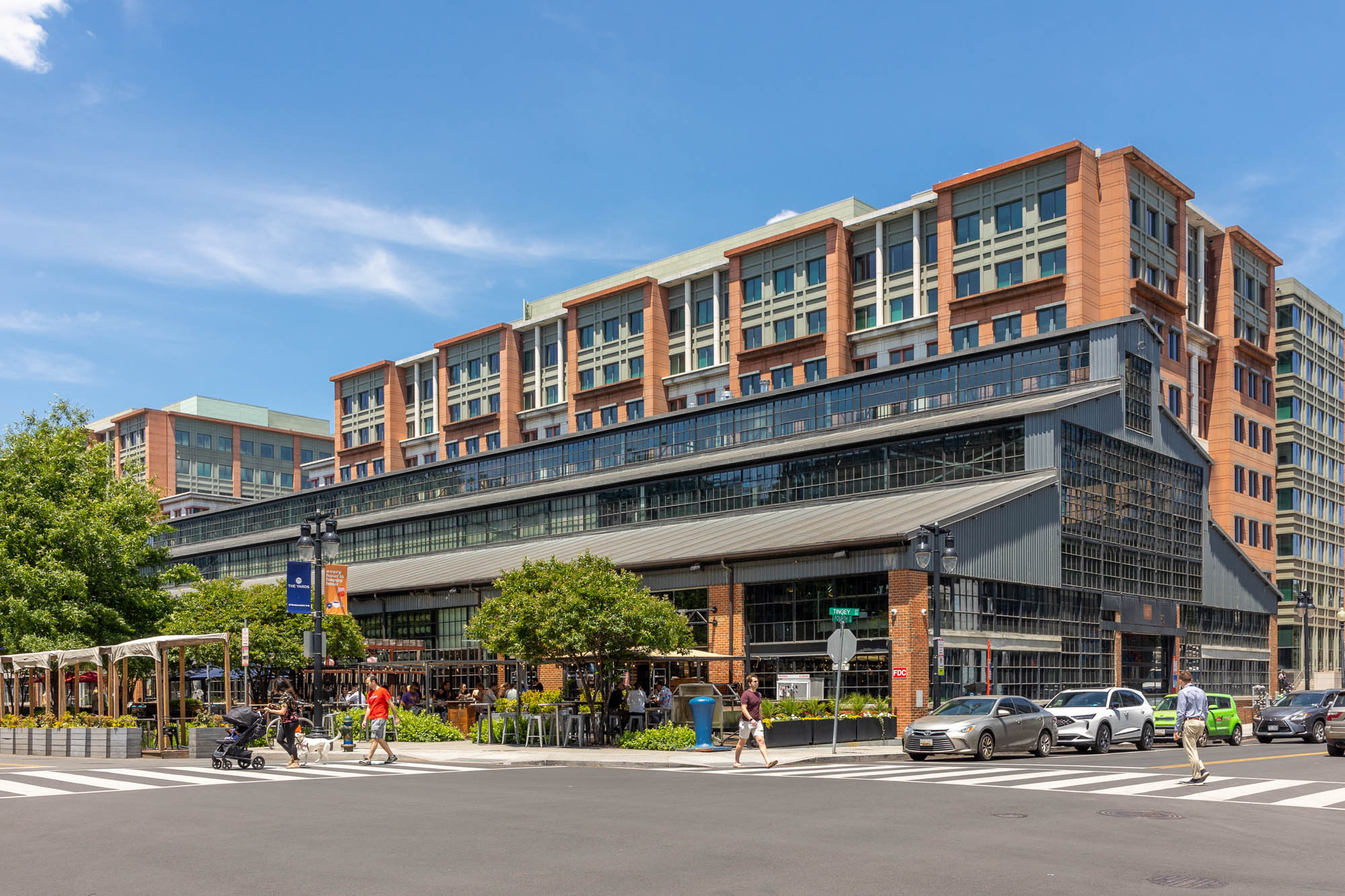 An image of Vela apartments neighborhood, The Yards, in Washington, DC.