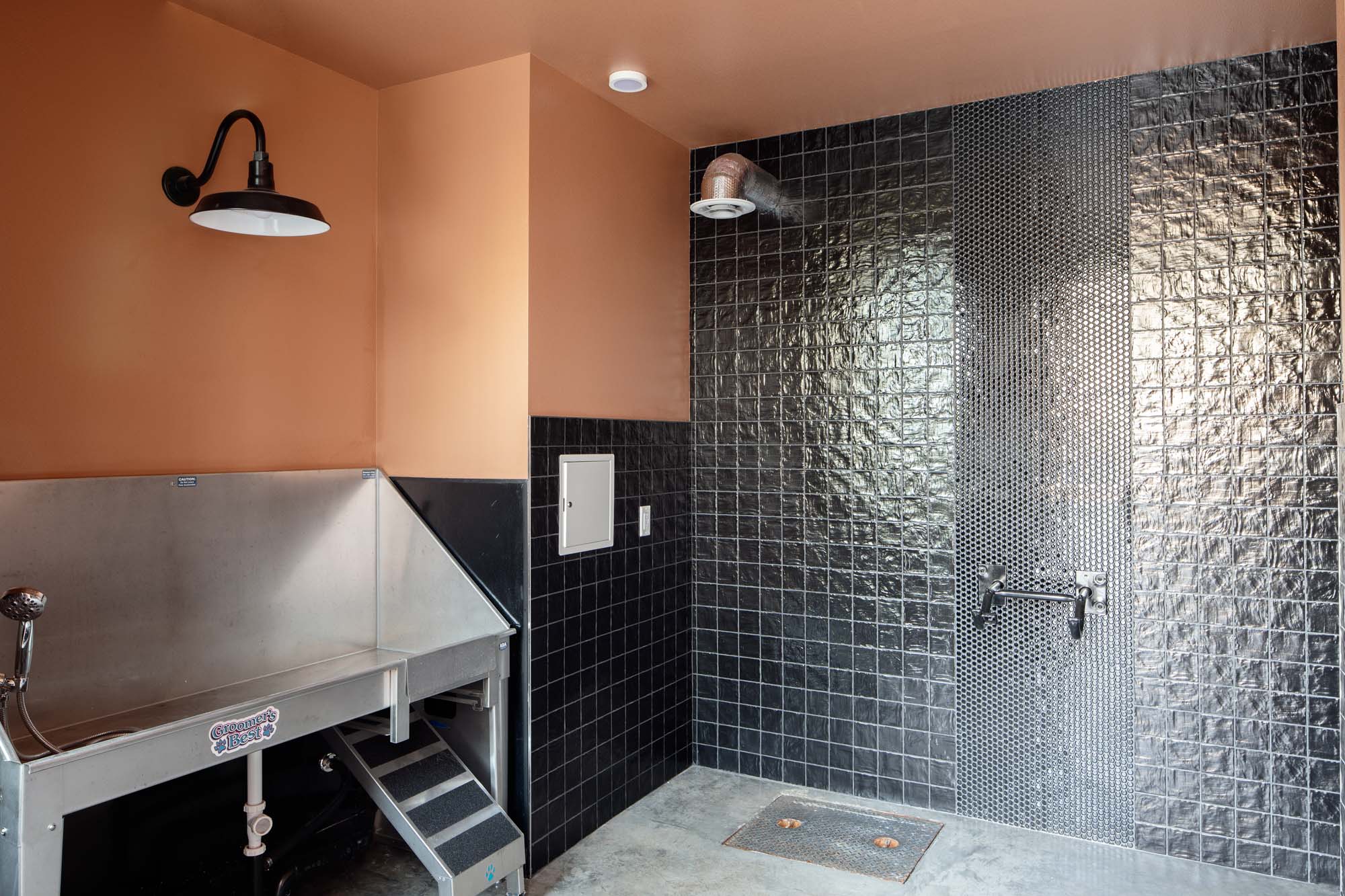 The dog wash pet spa at Verso apartments in Beaverton, Oregon.
