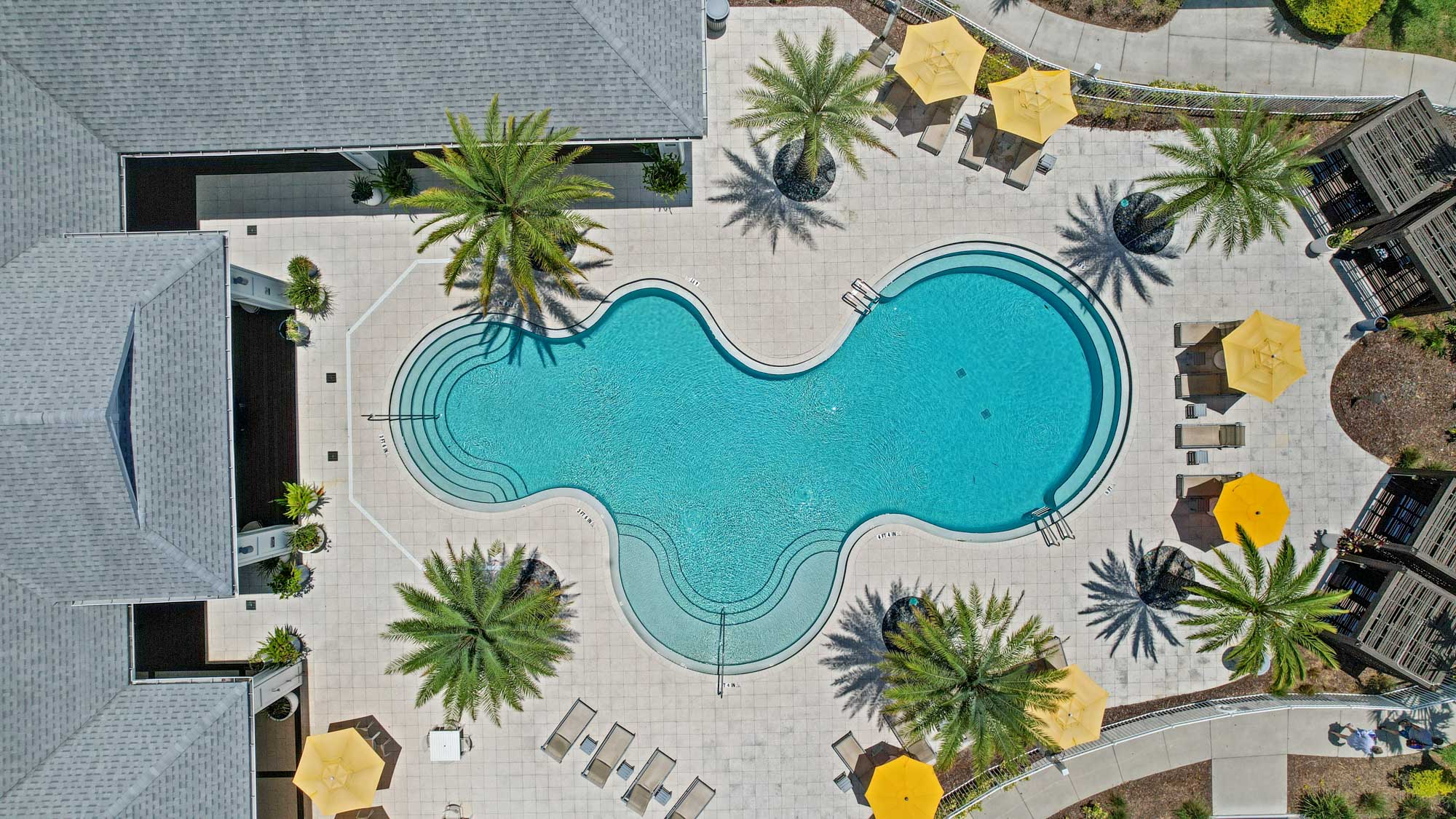 The pool at Domain apartments in Kissimmee, Florida.