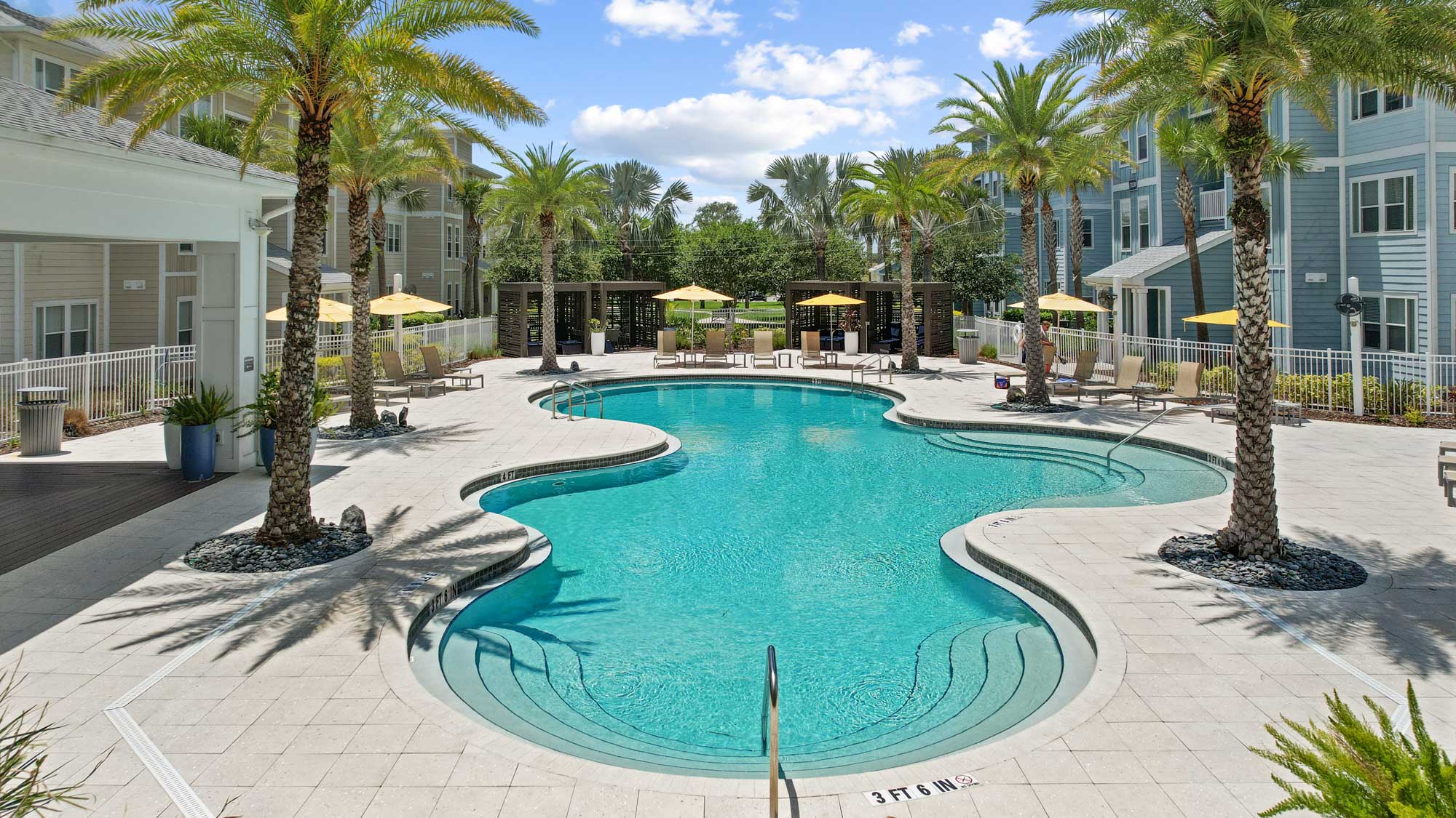 The pool at Domain apartments in Kissimmee, Florida.