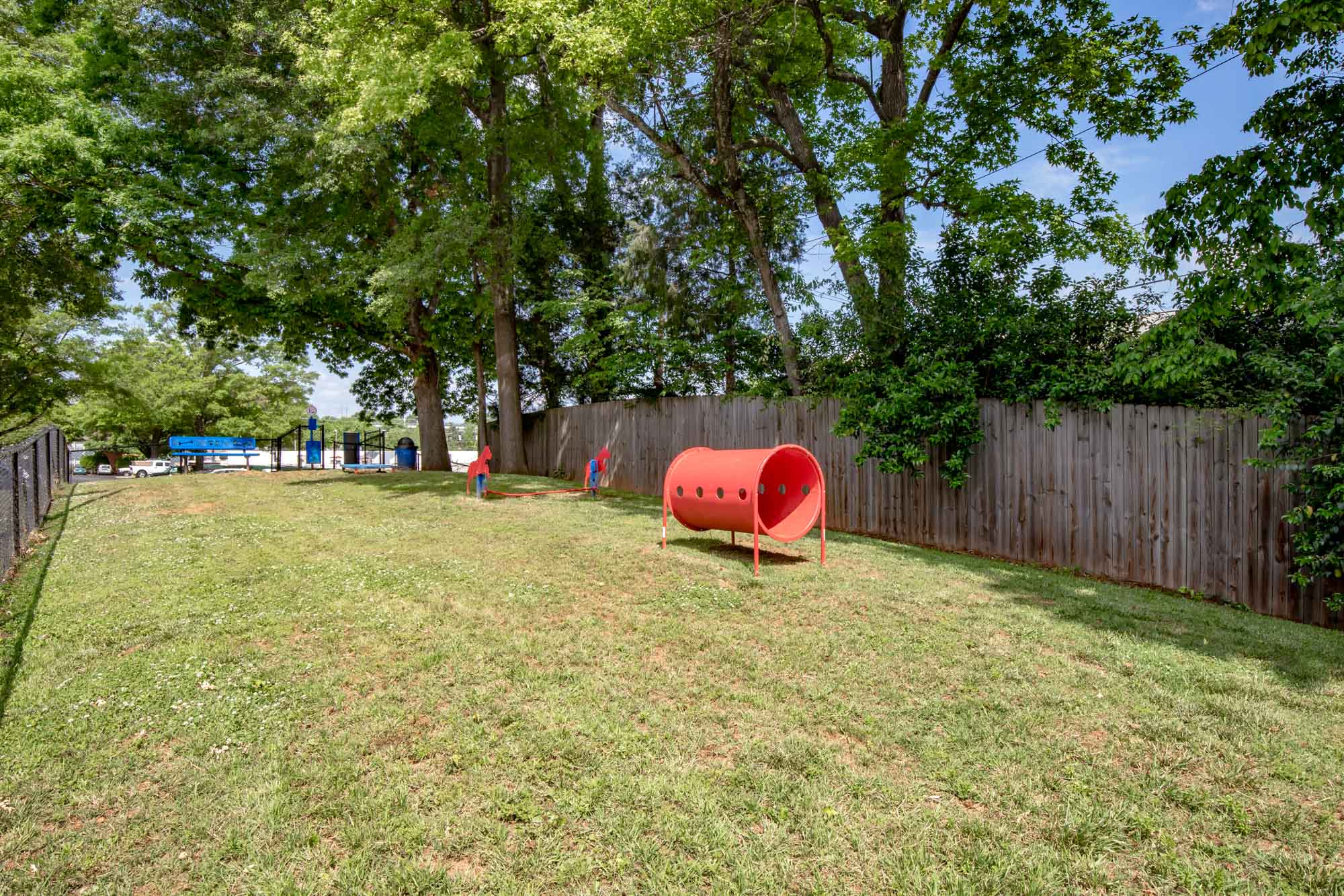 The dog park at Beacon Hill apartments in Charlotte, NC.