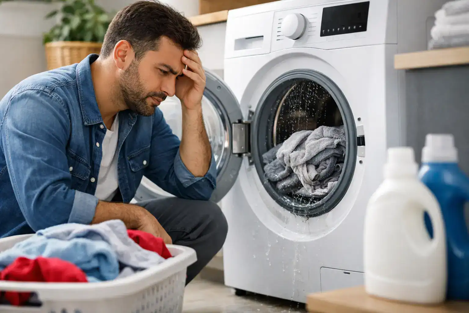 لماذا الغسالة لا تعصر؟ الأسباب والحل