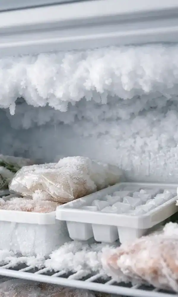 ما سبب تجمع الثلج بالفريزر؟