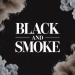 Visuel black and smoke avec formes géométriques et fumée