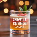 Cervelle de singe cocktail en shot trois couches