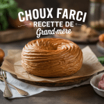 choux farci recette de grand-mère traditionnel sur table