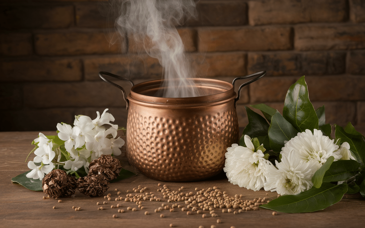 Alambic cuivre et botaniques Generous Gin