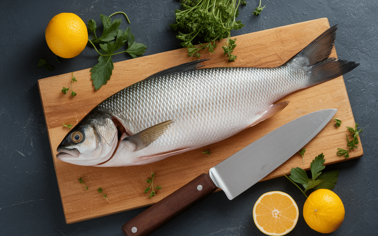 pagre au four poisson frais préparation cuisine