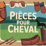 ensemble piece cheval sellerie sur bois