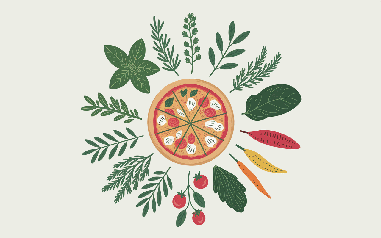 Remplacement origan herbes pizza légumes