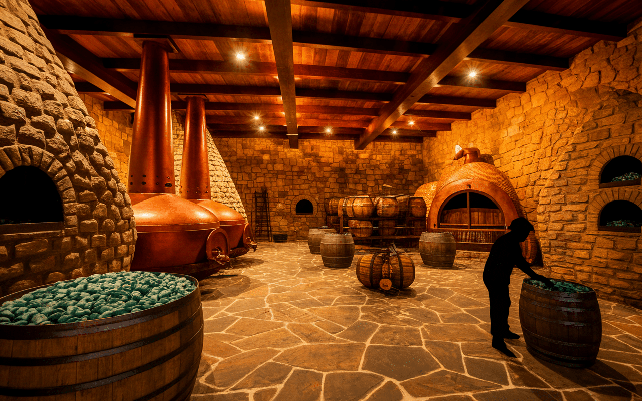 distillerie mexicaine traditionnelle tequila luxe agave bleu