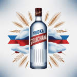 vodka stolichnaya bouteille design russe doré