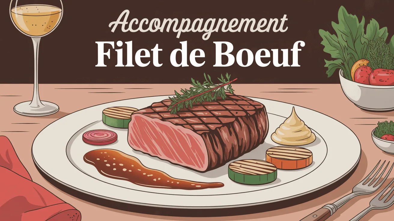 assiette filet de boeuf avec accompagnement élégant