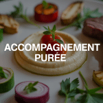 Accompagnement purée avec viande légumes élégance