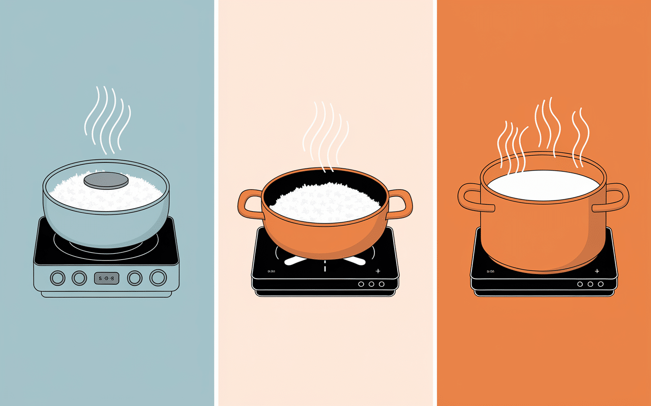Trois techniques pour comment réchauffer du riz : micro-ondes, poêle, vapeur