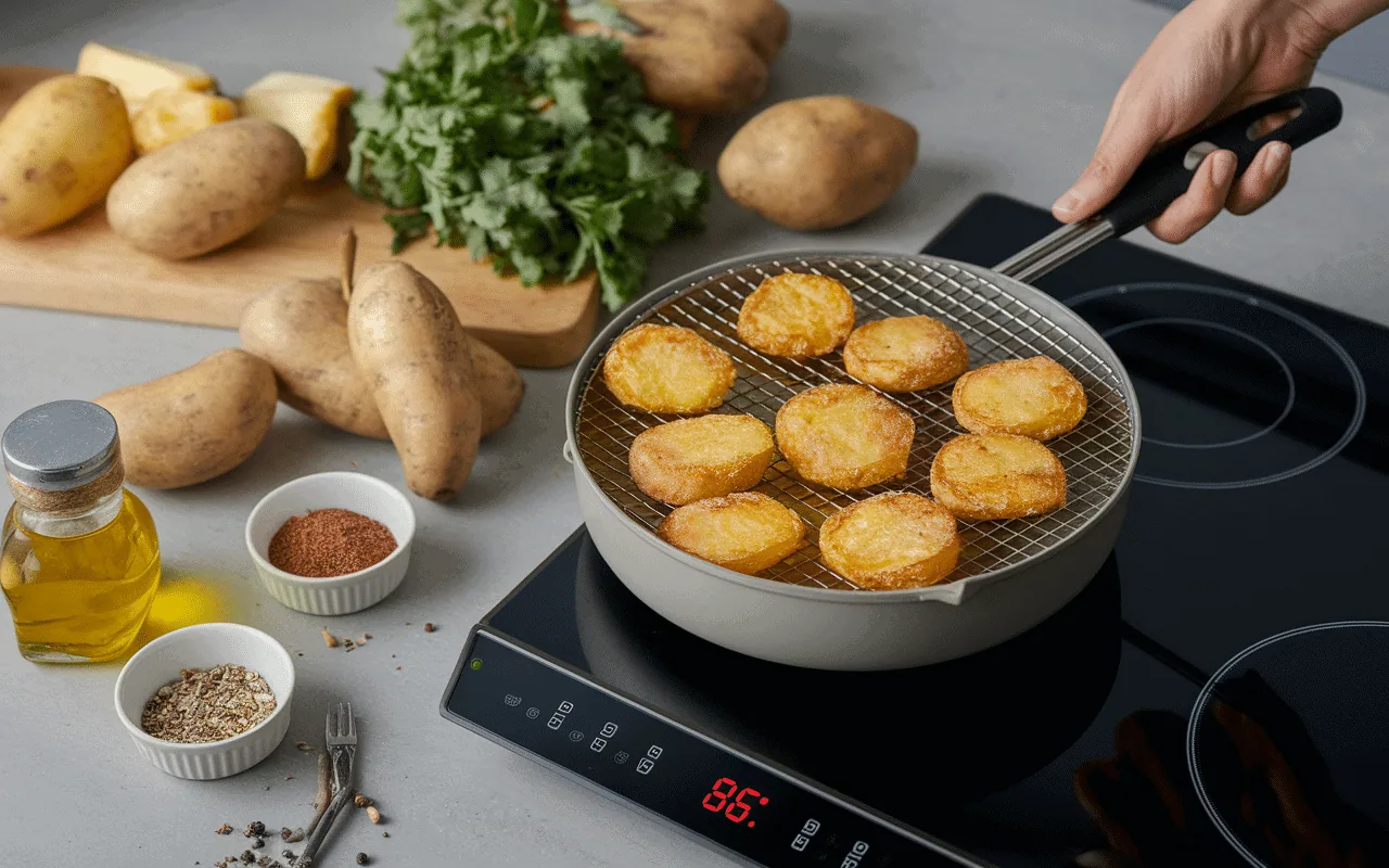 Frites de patate douce recettes au four sur plaque dorées