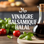vinaigre balsamique halal bouteille élégante ingrédients frais
