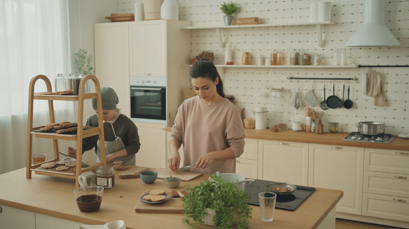 cookies banane avoine beurre de cacahuète dans cuisine saine