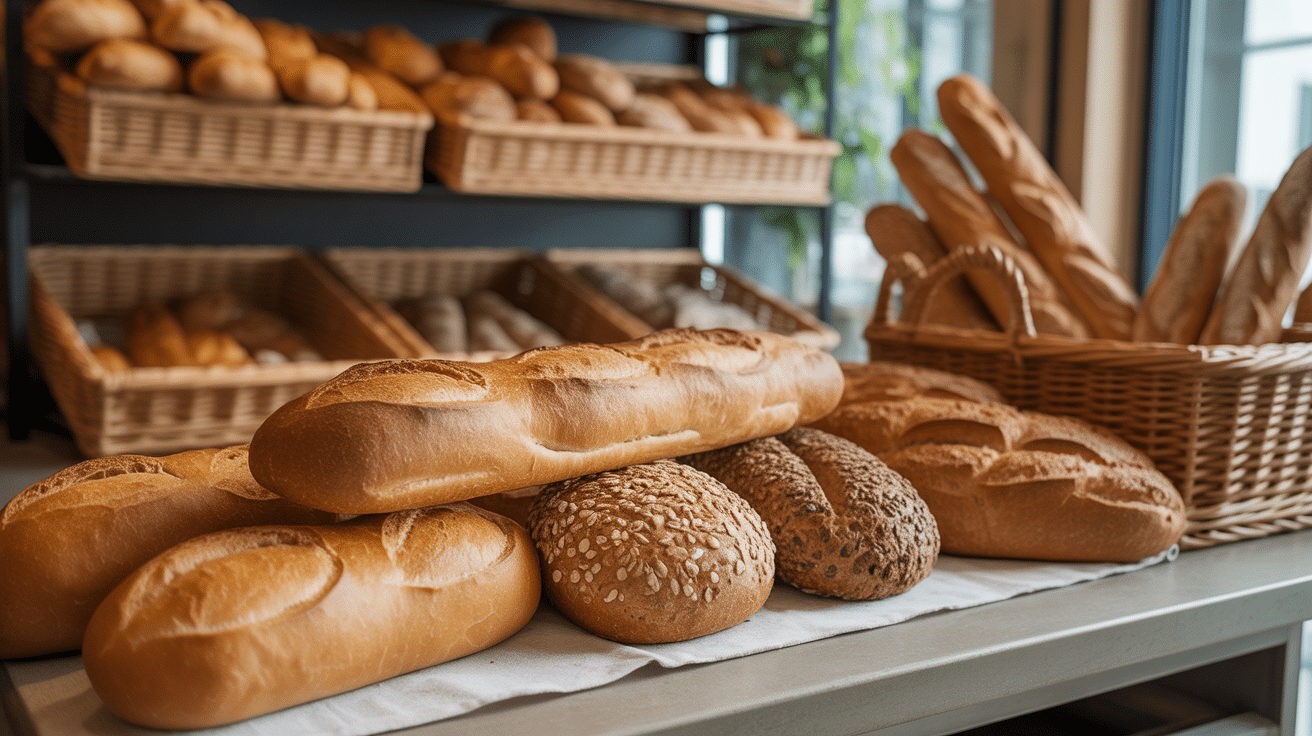 Selection pains classiques pain petit dej comptoir