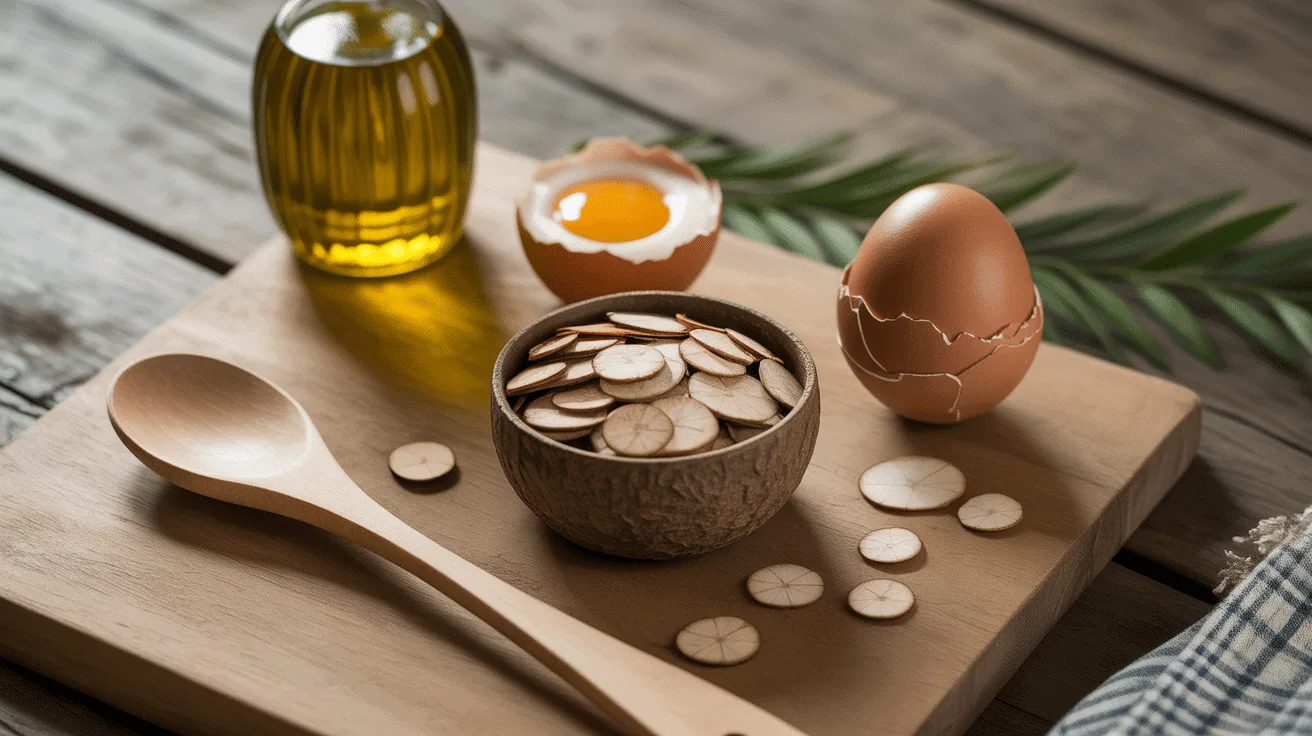 Ingrédients recette cookie flocons d'avoine banane sur table