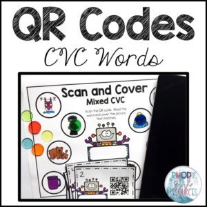 QR Code Activities: CVC Words