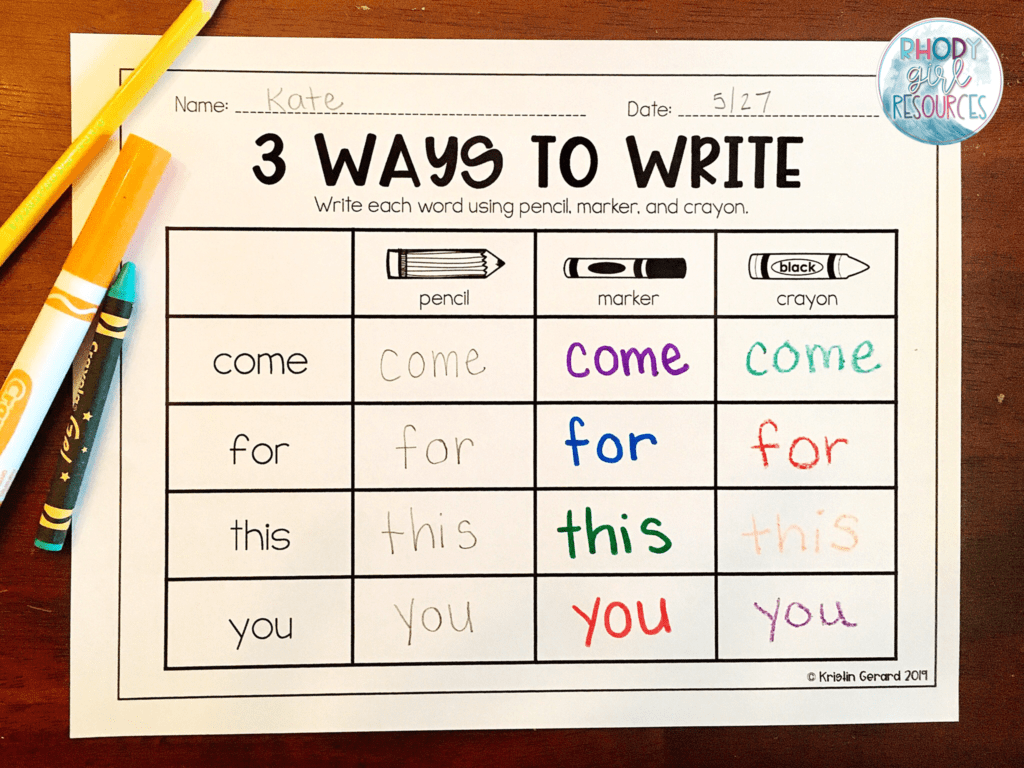 sight-word-activities