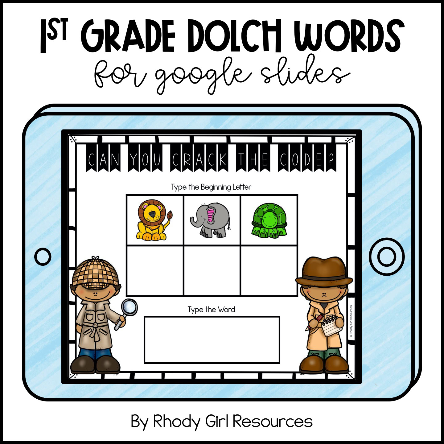 1st Grade Dolch Words for Google Slides