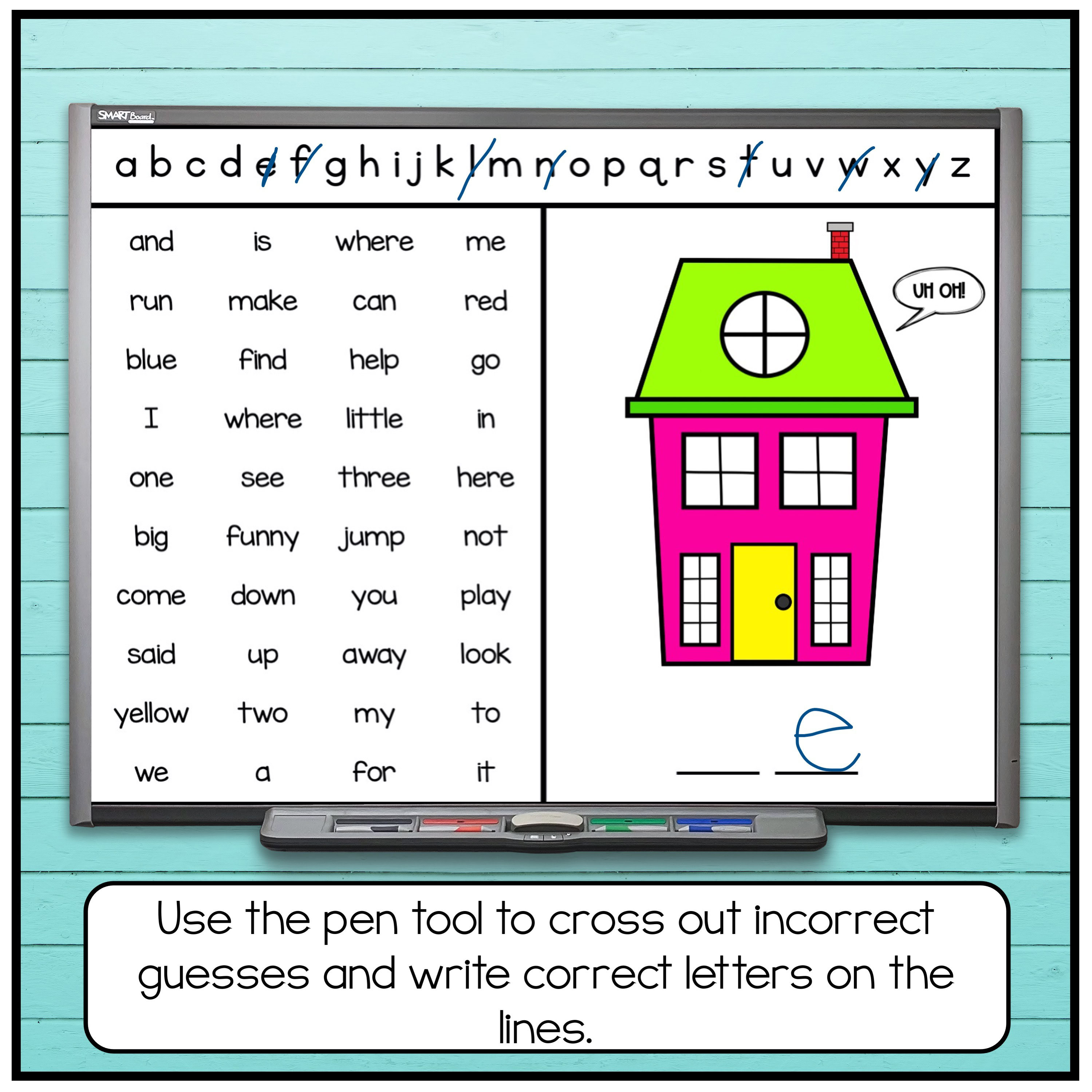 Editable Sight Word Games - Sight Word Practice (Build a House) - Image 4