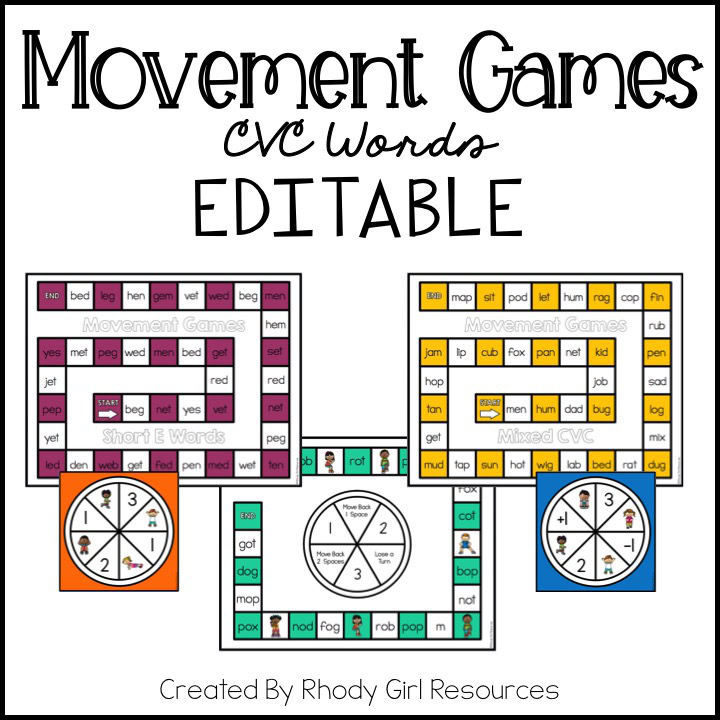 Movement Games: CVC Words