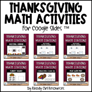 Thanksgiving Math Activites (1st Grade)