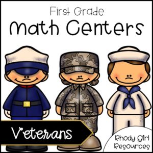 1st Grade Math Centers: Veterans Day