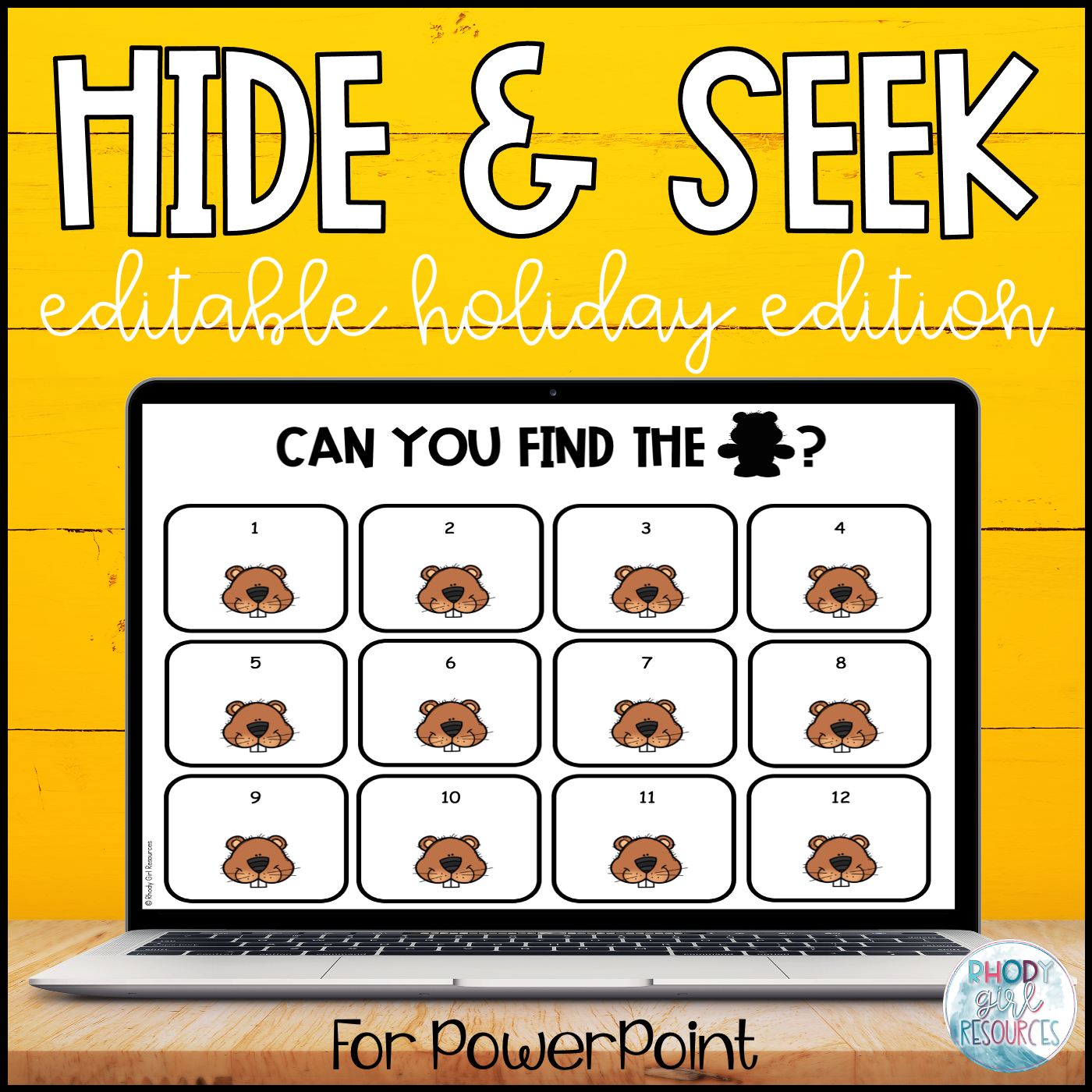 Digital Games Hide & Seek (Editable Holidays)