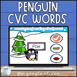 Winter CVC Words for Google Slides™