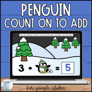 Winter Counting On to Add for Google Slides™