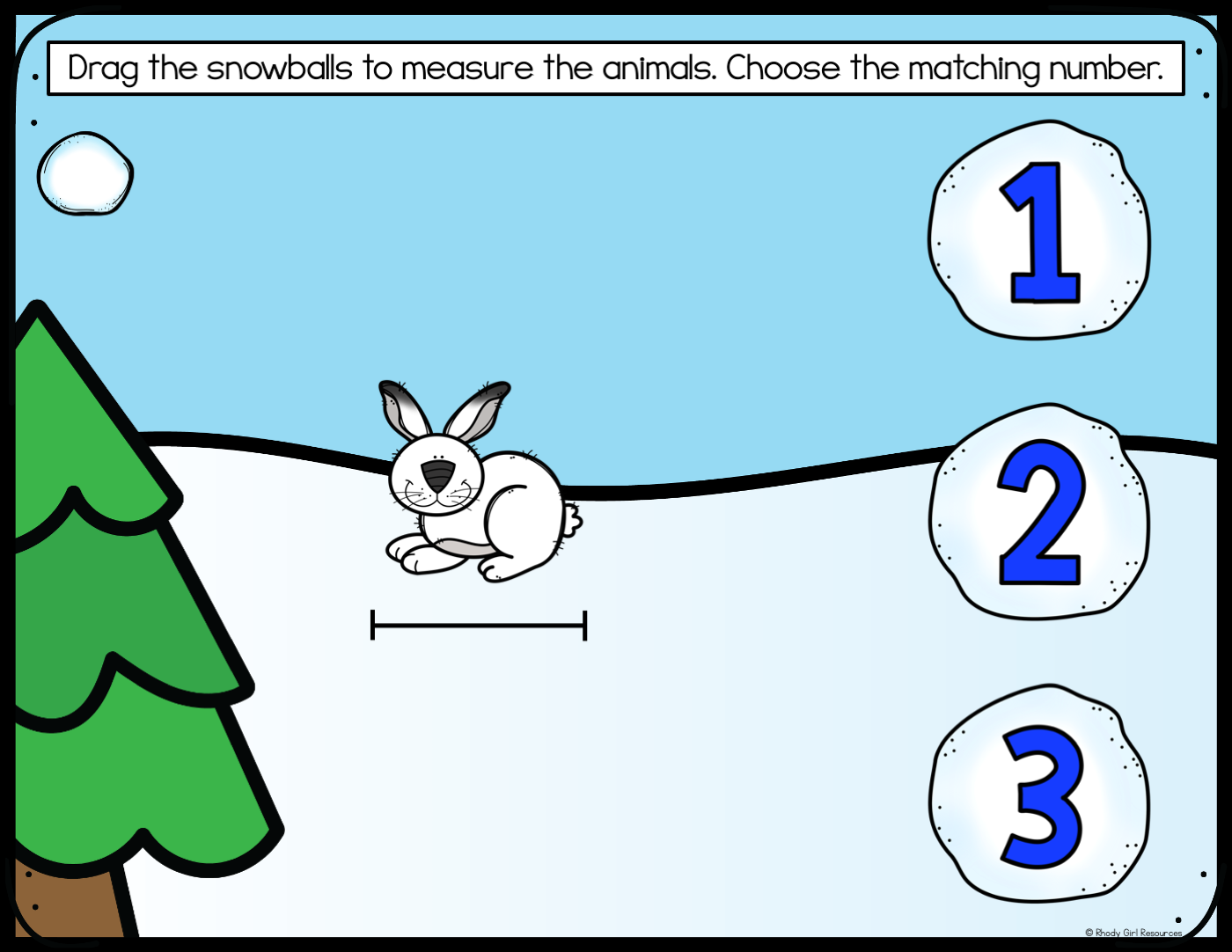 Winter Nonstandard Measurement for Google Slides - Image 2