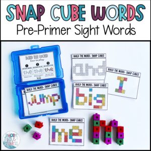 Sight Words: Snap Cubes (Pre-Primer)